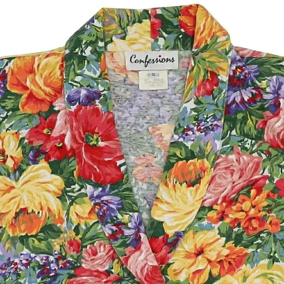 Floral Print Summer Two-Piece Matching Set Size Small Col - Picture 4 of 8